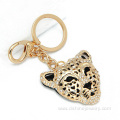 18K Gold Hollow Alloy Tiger Metal Personalized Key Rings